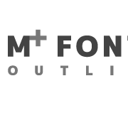 m+ outline fonts