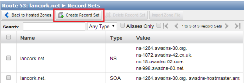 Route53 Create Record Set