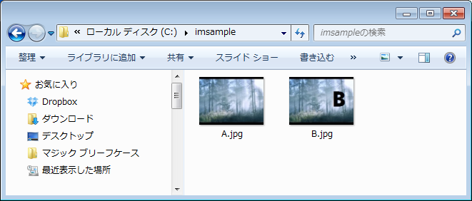 ImageMagick 差分を取る前