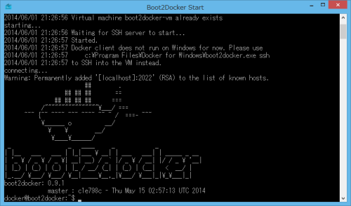 Boot2Docker Start