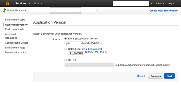 AWS Elastic Beanstalk Application Version<