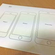 iPhone5/6/6 Plus 紙を印刷したところ