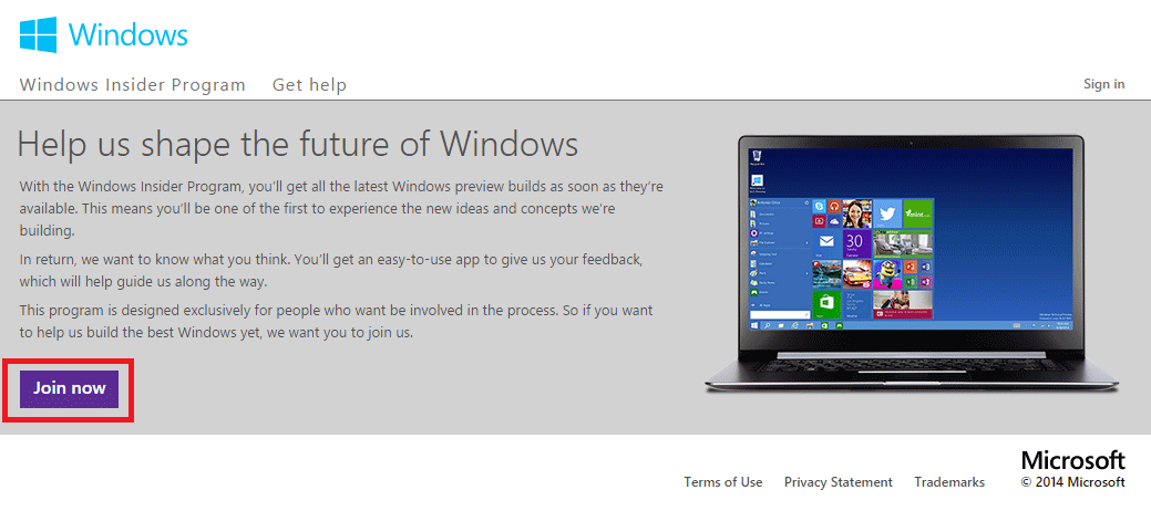 Windows 10 Preview Insider