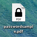 パスワード付きPDF