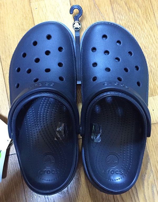 crocs duet sport clog 上から見た図