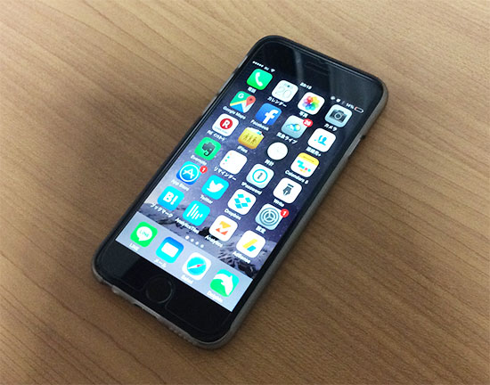 iPhone6 ステルスボタンガラス　電源ON