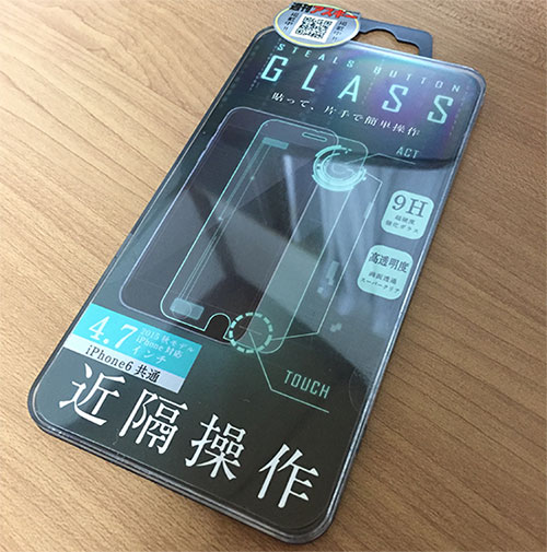 iPhone6 ステルスボタンガラス