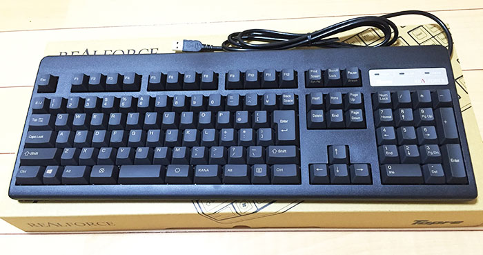 東プレ REALFORCE 108UBK 全体図