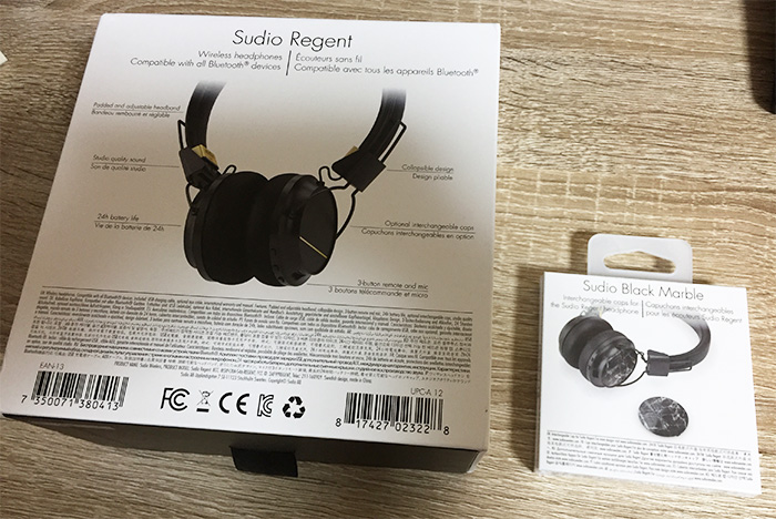 Sudio Regent パッケージ裏