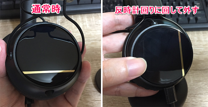 Sudio Regent キャップ取り外し