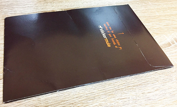 StickerMule 届いた封筒裏