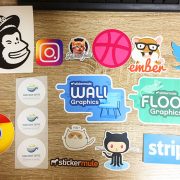 StickerMule 届いたサンプルステッカー