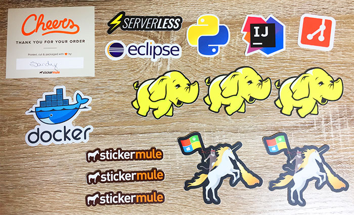 StickerMule マーケットプレイス 購入したステッカー