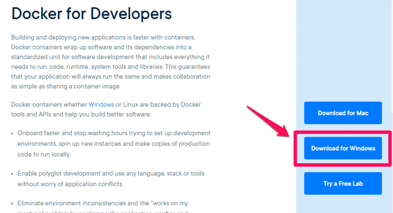 Docker Desktop (Windows) Get started