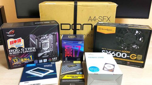 DAN Cases A4-SFX v3 と Core i7 8700 で超小型の自作デスクトップPCを組んでみた