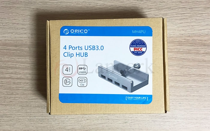 ORICO クリップ式アルミ 4 ポート USB ハブ パッケージ