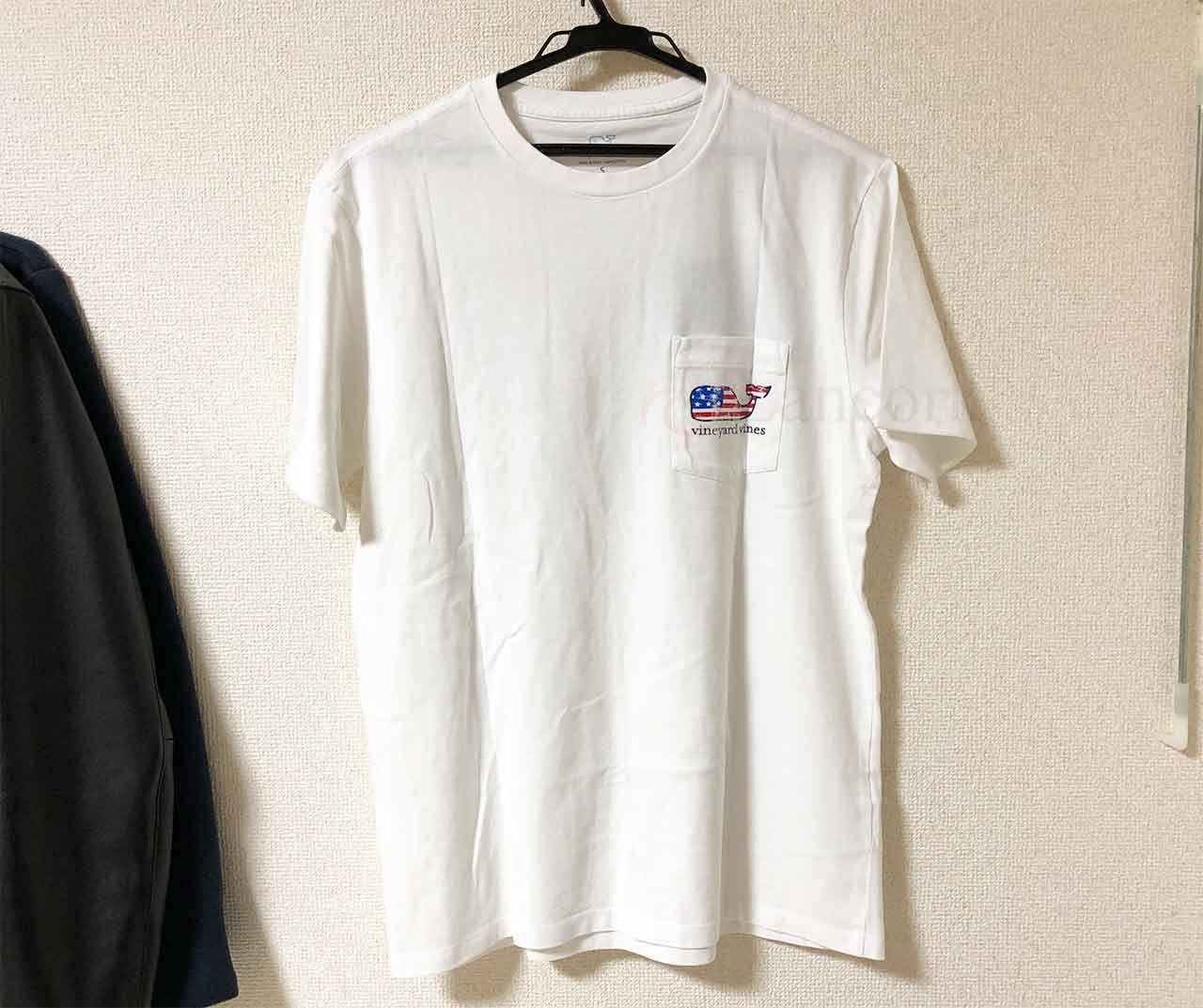 vineyard vines（ヴィンヤード・ヴァインズ）白のTシャツ 表面