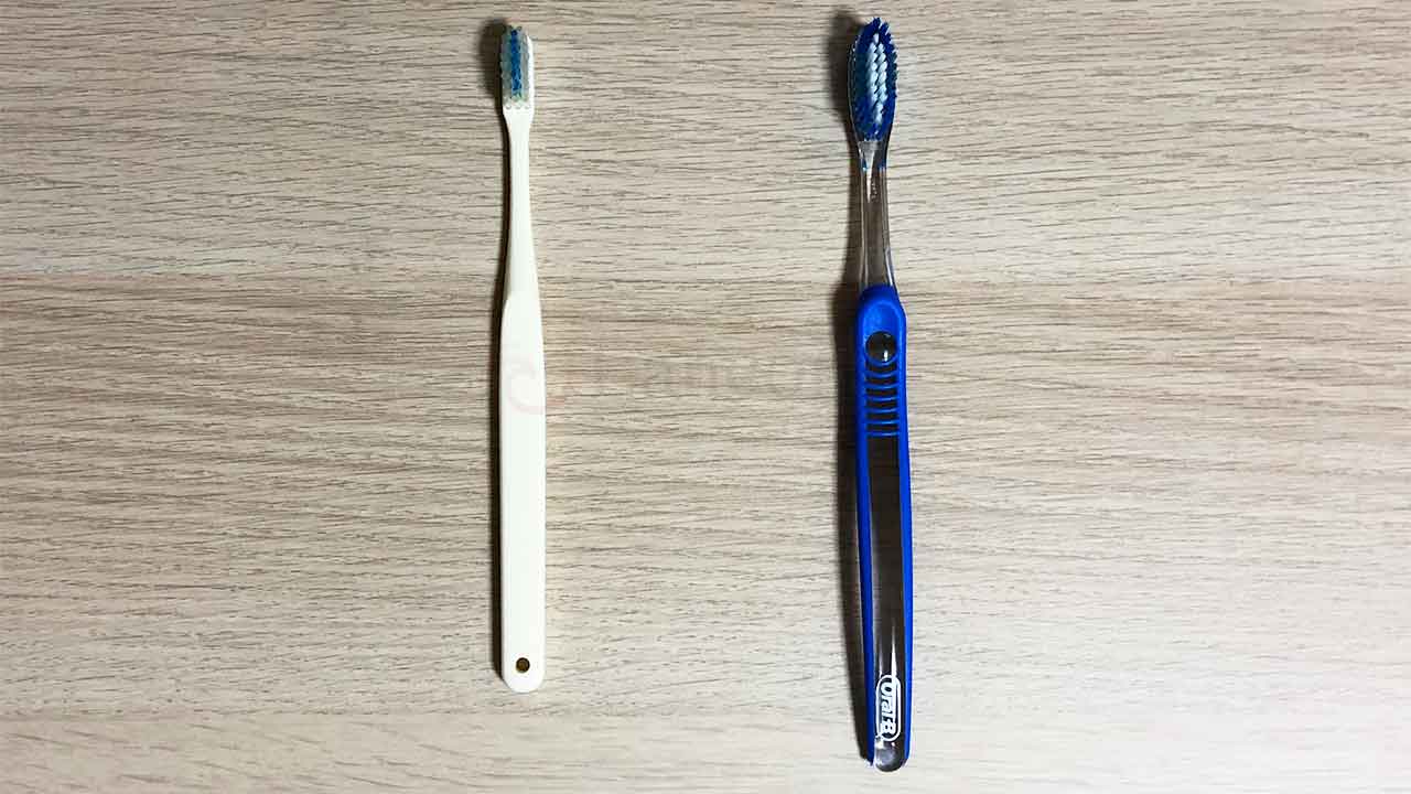 奇跡の歯ブラシとアメリカの歯ブラシの比較