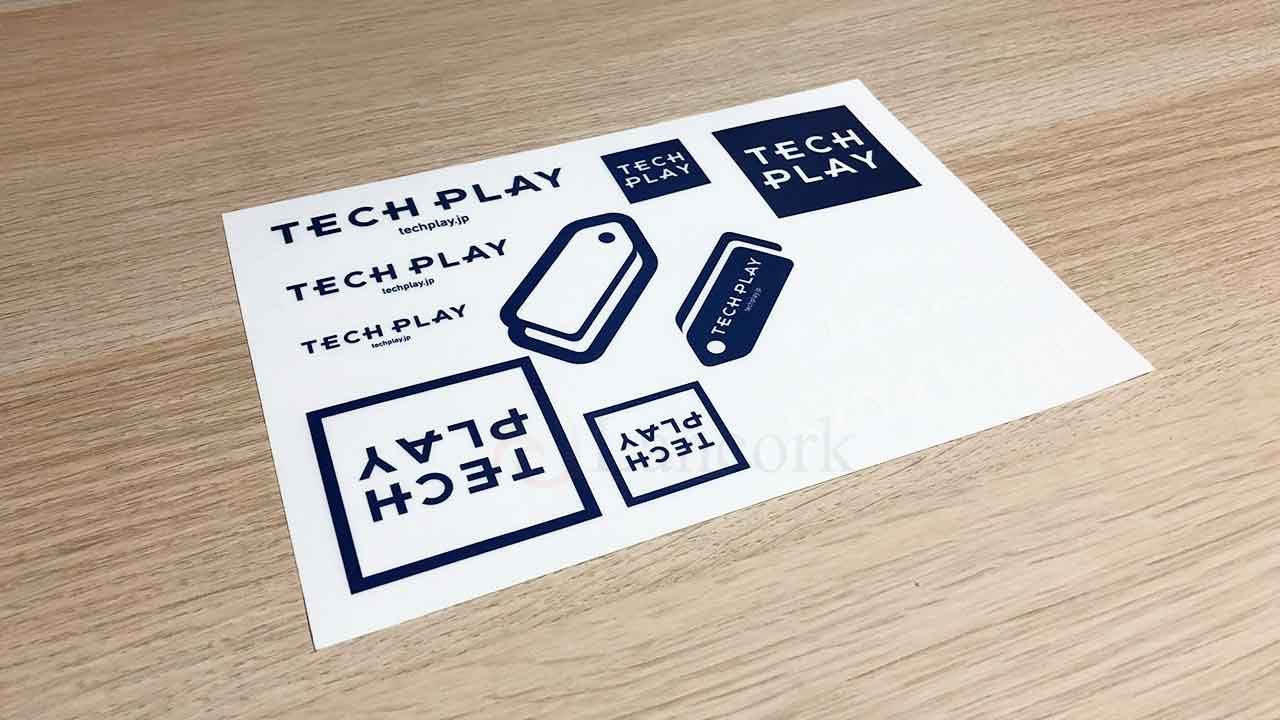 TECHPLAYのステッカー