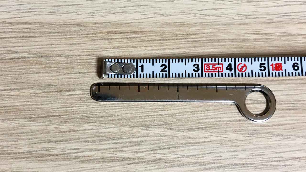 【悲報】KeySmart NANO RULER（定規）インチだった