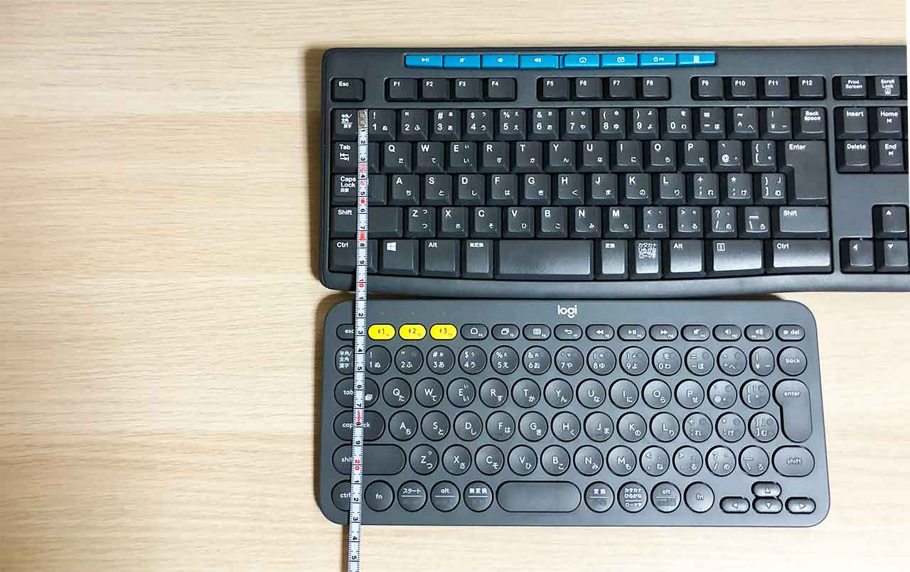 ロジクールのキーボード K380 と K275の比較