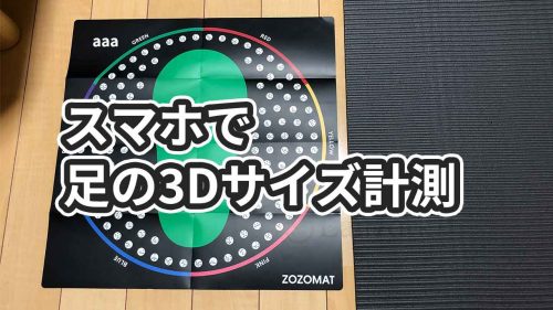 無料のZOZOMATで足のサイズを計測した感想【だいたいあってる】